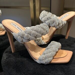 Steve Madden Metallic Braided Heels